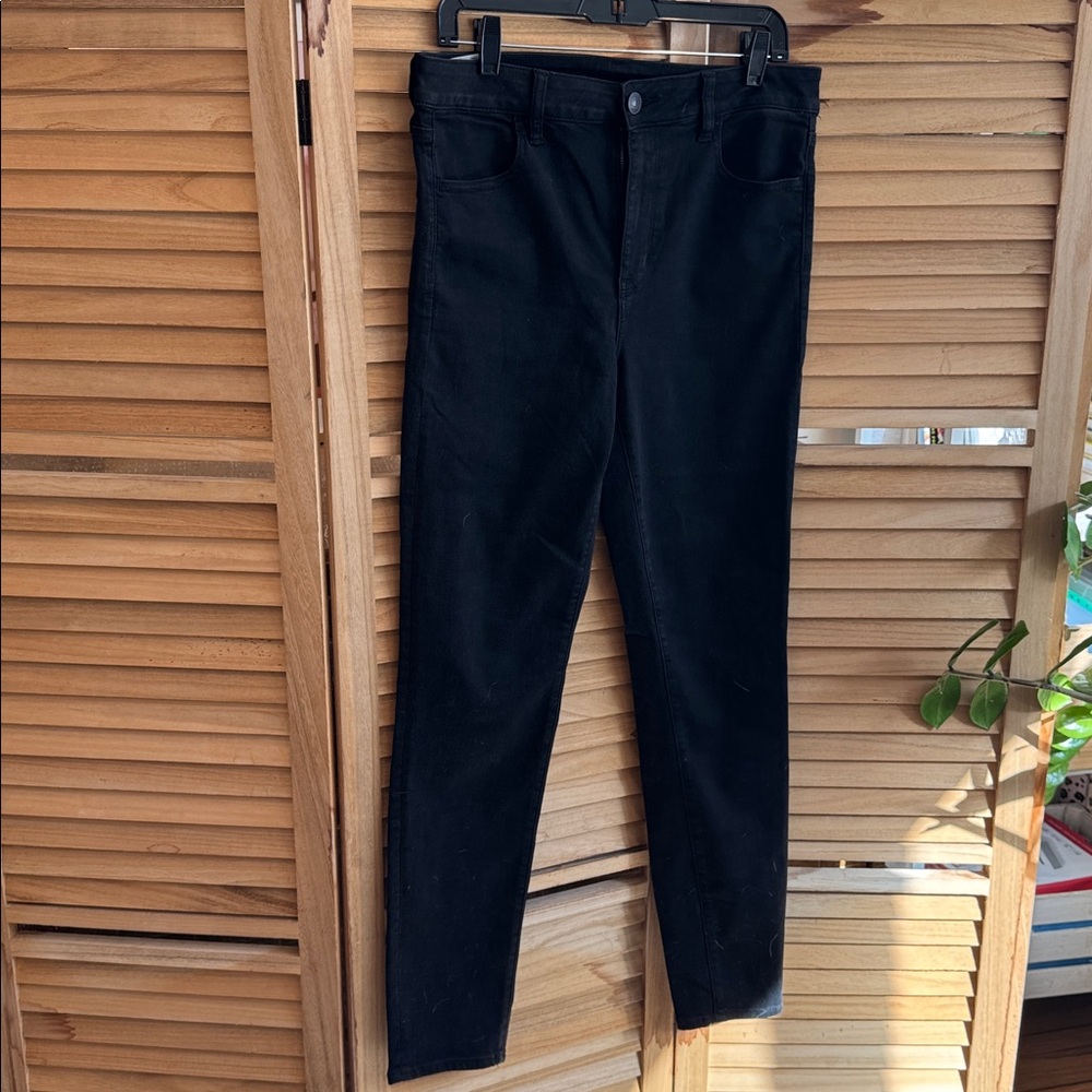 American Eagle Outfitters Black Straight Leg Jeans